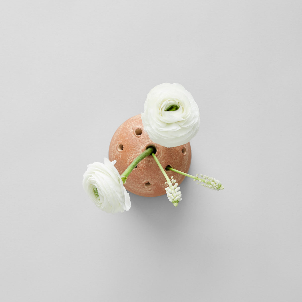 Terra Cotta Frog Vase, Whitewash
