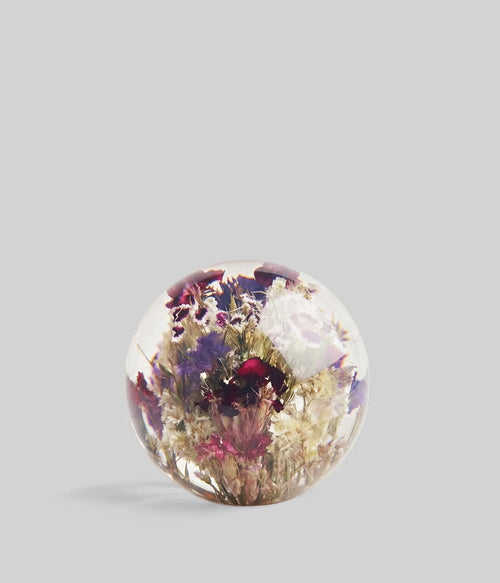Mixed Flora Botanical Resin Paperweight