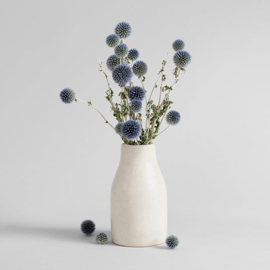 Monolithic Tadelakt Vase, Ivory