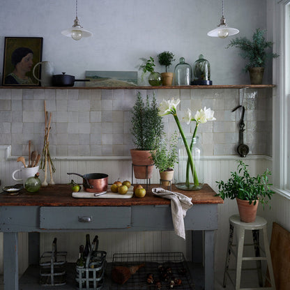 Terracotta Studio Planter, Whitewash