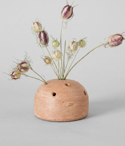 Terra Cotta Frog Vase, Whitewash